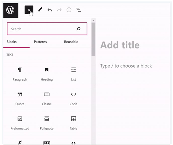 Block Editor Wordpress